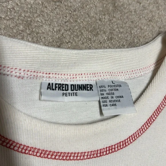 Alfred Dunner vintage embroidered quilt tee - Picture 2 of 6
